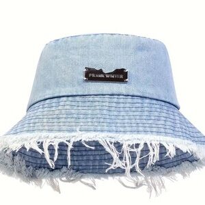 Frayed Denim Bucket Hat for Kids
